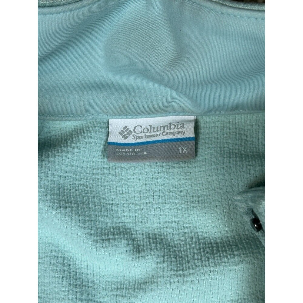 Columbia‎ Henley Sweatshirt Mens Size 1XL Blue Pullover Quarter Button - Picture 3 of 9
